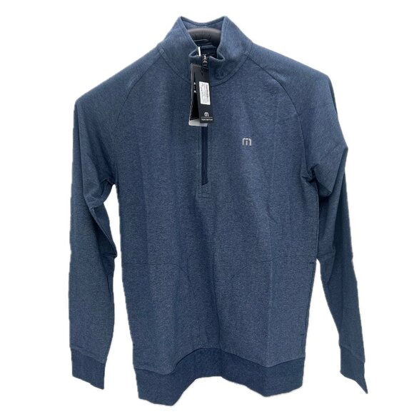 Zachary Quarter Zip, size small, Heather blue - Picture 1 of 3